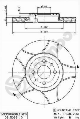 AP X 24273 - Brake Disc autospares.lv