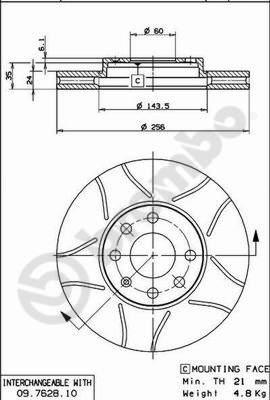 AP X 24738 - Brake Disc autospares.lv