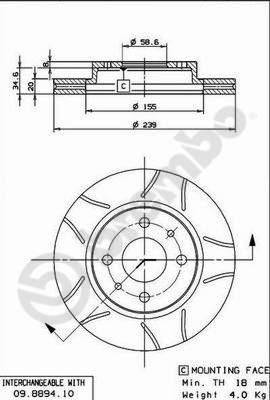 AP X 26148 - Brake Disc autospares.lv