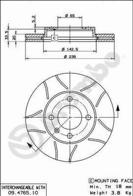 AP X 20024 - Brake Disc autospares.lv