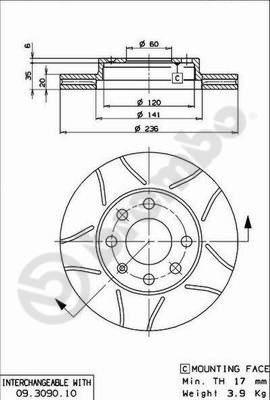 AP X 20238 - Brake Disc autospares.lv