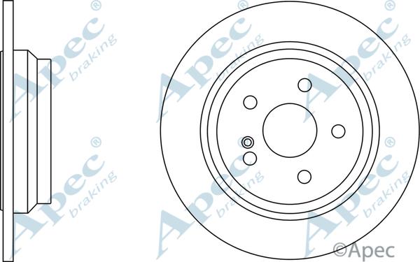 DURA BR34345 - Brake Disc autospares.lv