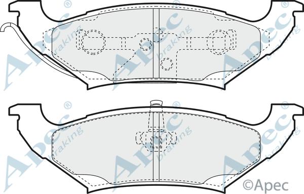 Pemebla JAPPP-994AF - Brake Pad Set, disc brake autospares.lv