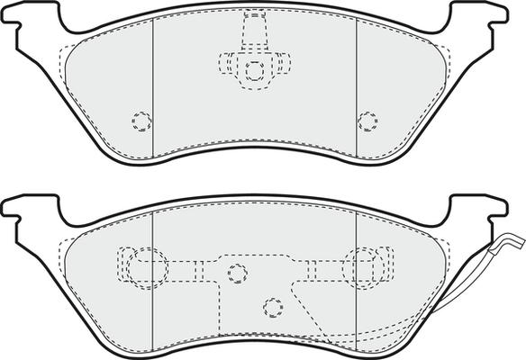 HELLA T1421 - Brake Pad Set, disc brake autospares.lv