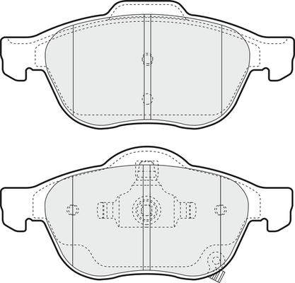 FMSI-VERBAND D2368 - Brake Pad Set, disc brake autospares.lv