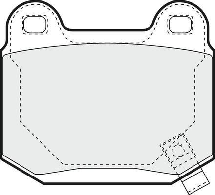 Advics B2N246T - Brake Pad Set, disc brake autospares.lv