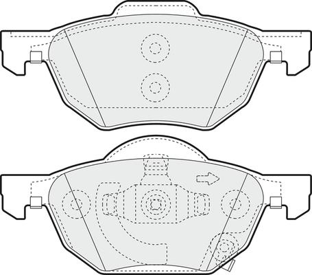 GMC 2372001 - Brake Pad Set, disc brake autospares.lv