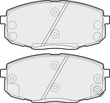 Pemebla NJC-2L20 - Brake Pad Set, disc brake autospares.lv