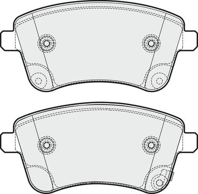 HELLA T1973 - Brake Pad Set, disc brake autospares.lv