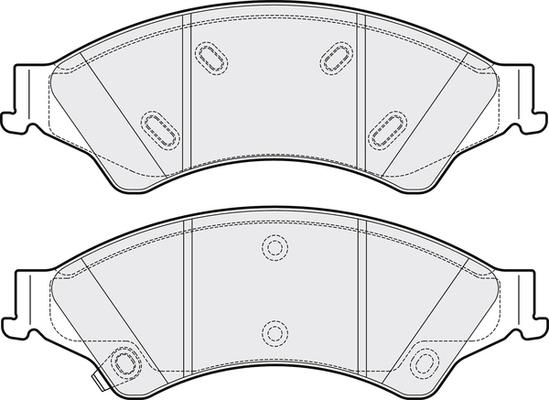 Necto FD7661A - Brake Pad Set, disc brake autospares.lv