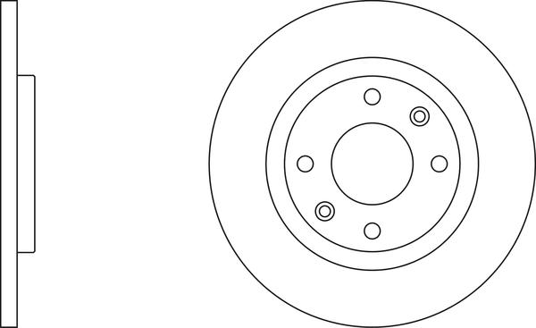 Bradi 1.3619.1.4 - Brake Disc autospares.lv