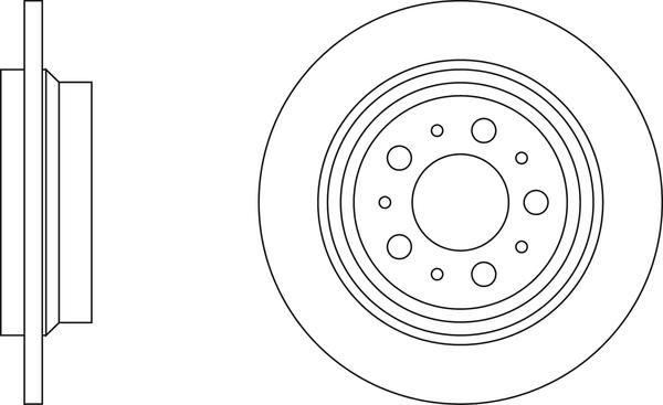 Kawe 6620 00 - Brake Disc autospares.lv