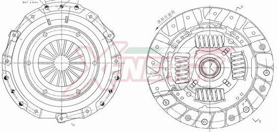 AP XENERGY VKFTA8008XX - Clutch Kit autospares.lv