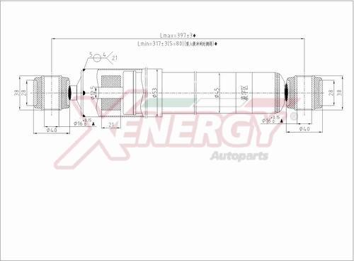 AP XENERGY X991502 - Shock Absorber autospares.lv