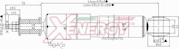 AP XENERGY X454344 - Shock Absorber autospares.lv