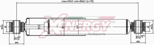 AP XENERGY X458344 - Shock Absorber autospares.lv