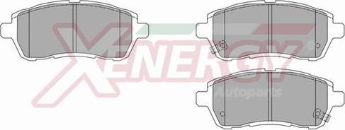 AP XENERGY X40969 - Brake Pad Set, disc brake autospares.lv