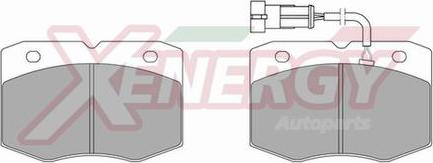 AP XENERGY X40966 - Brake Pad Set, disc brake autospares.lv