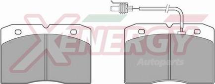 AP XENERGY X40455 - Brake Pad Set, disc brake autospares.lv