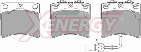 AP XENERGY X40468 - Brake Pad Set, disc brake autospares.lv