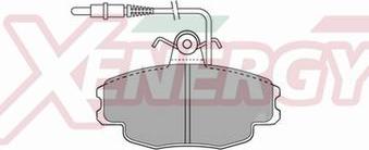 AP XENERGY X40412 - Brake Pad Set, disc brake autospares.lv