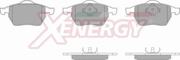 AP XENERGY X40485 - Brake Pad Set, disc brake autospares.lv