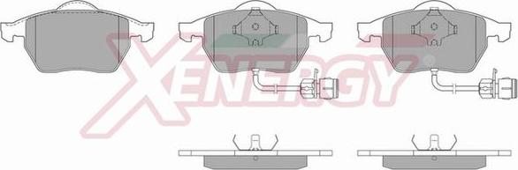 AP XENERGY X40483 - Brake Pad Set, disc brake autospares.lv