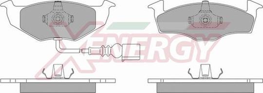 AP XENERGY X40591 - Brake Pad Set, disc brake autospares.lv