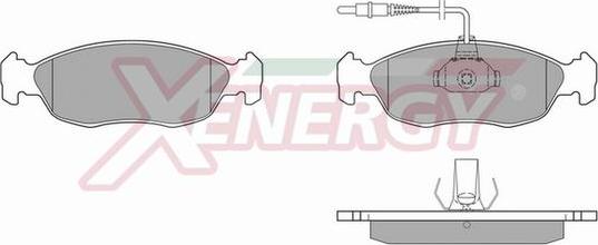 AP XENERGY X40510 - Brake Pad Set, disc brake autospares.lv