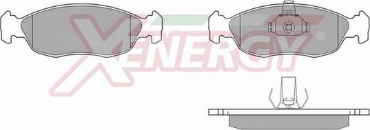 AP XENERGY X40511 - Brake Pad Set, disc brake autospares.lv