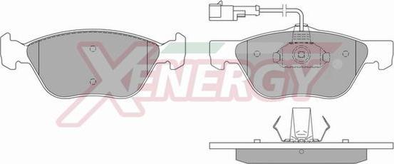 AP XENERGY X40576 - Brake Pad Set, disc brake autospares.lv