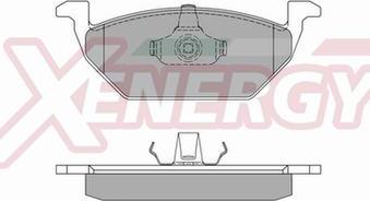 AP XENERGY X40662 - Brake Pad Set, disc brake autospares.lv