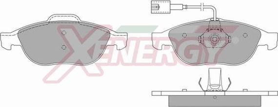 AP XENERGY X40667 - Brake Pad Set, disc brake autospares.lv