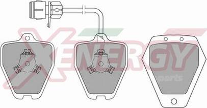 AP XENERGY X40670 - Brake Pad Set, disc brake autospares.lv