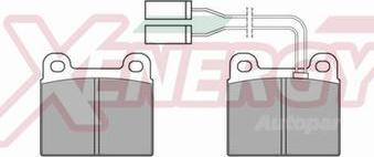 AP XENERGY X40156 - Brake Pad Set, disc brake autospares.lv