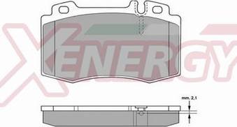 AP XENERGY X40855 - Brake Pad Set, disc brake autospares.lv