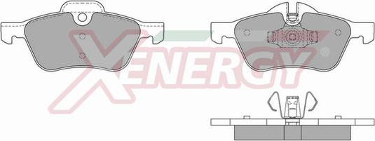 AP XENERGY X40812 - Brake Pad Set, disc brake autospares.lv