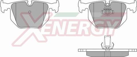 AP XENERGY X40883 - Brake Pad Set, disc brake autospares.lv