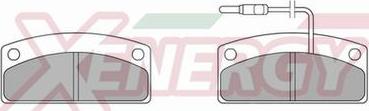 AP XENERGY X40878 - Brake Pad Set, disc brake autospares.lv