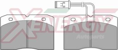 AP XENERGY X40208 - Brake Pad Set, disc brake autospares.lv