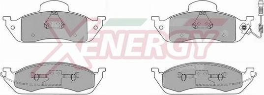 AP XENERGY X40704 - Brake Pad Set, disc brake autospares.lv