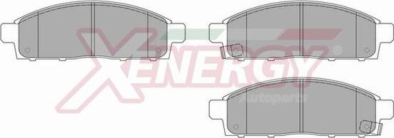 AP XENERGY X41063 - Brake Pad Set, disc brake autospares.lv