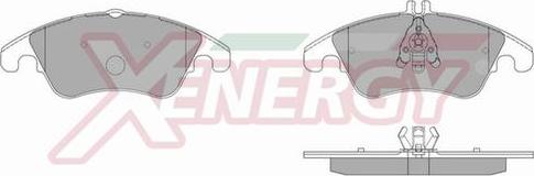 AP XENERGY X41001 - Brake Pad Set, disc brake autospares.lv