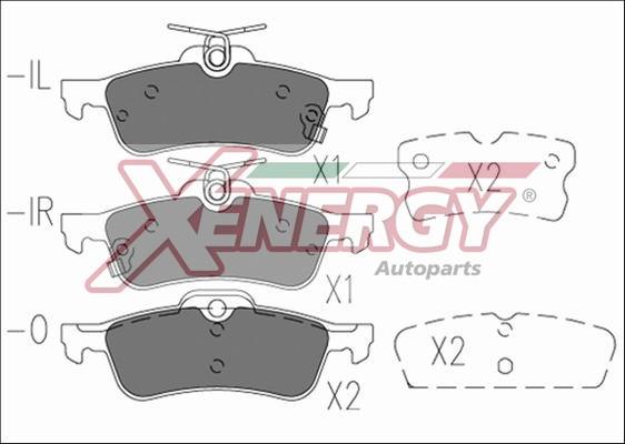 AP XENERGY X41194 - Brake Pad Set, disc brake autospares.lv