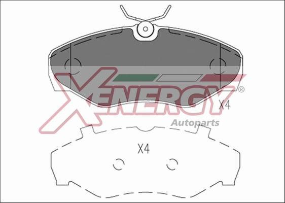 AP XENERGY X41198 - Brake Pad Set, disc brake autospares.lv