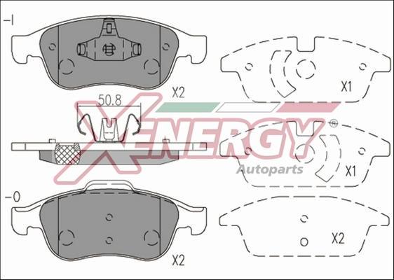 AP XENERGY X41168 - Brake Pad Set, disc brake autospares.lv