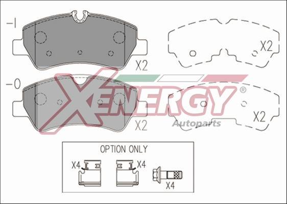 AP XENERGY X41184 - Brake Pad Set, disc brake autospares.lv