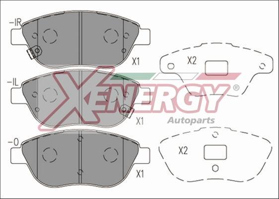 AP XENERGY X41186 - Brake Pad Set, disc brake autospares.lv