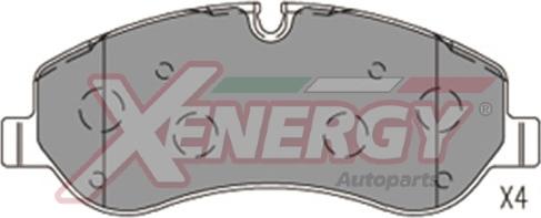 AP XENERGY X41183 - Brake Pad Set, disc brake autospares.lv