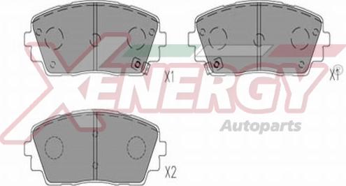 AP XENERGY X41355 - Brake Pad Set, disc brake autospares.lv